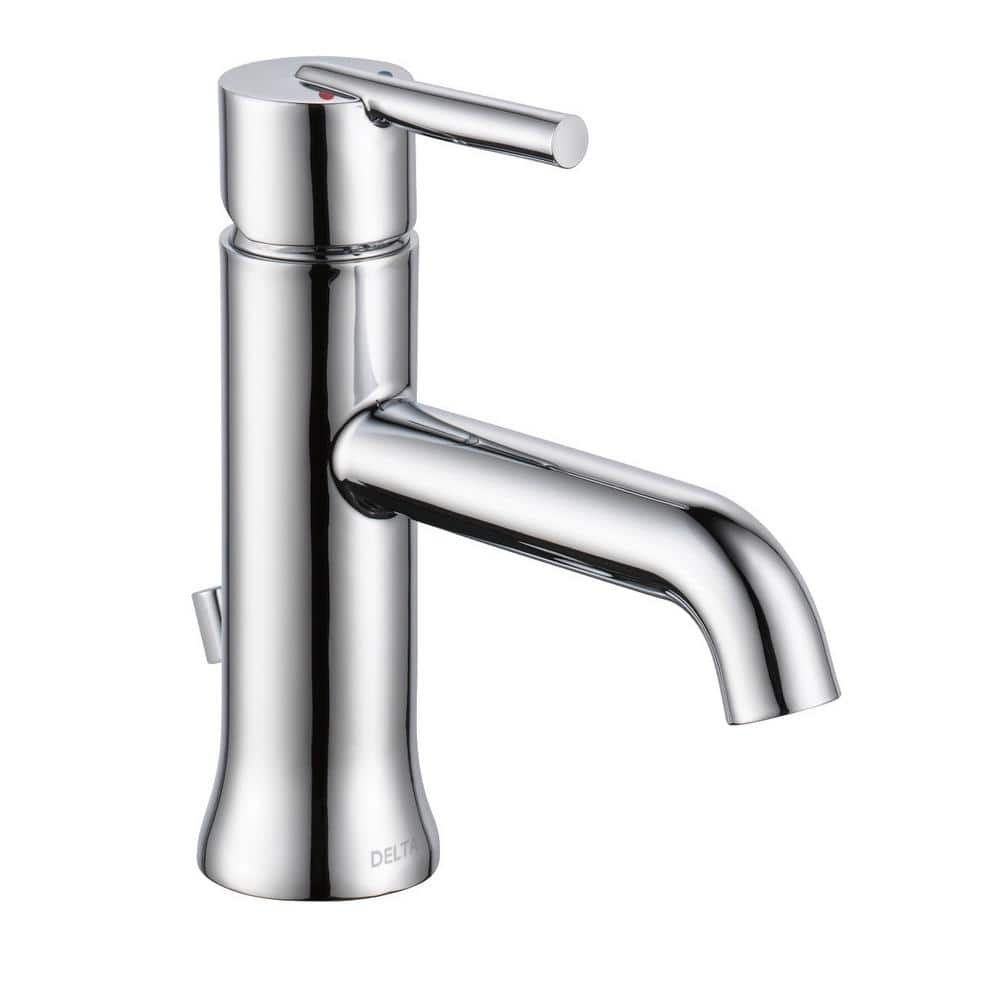 Trinsic Modern Chrome Single Hole Brass Bathroom Faucet with ADA Compliance