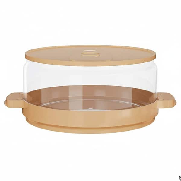 White Plastic Microwaveable Cookware Potato Cooker with Steam Valve for Even Cooking, BPA Free