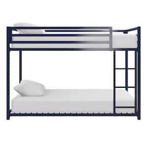 Mabel Blue Metal Twin Over Twin Bunk Bed