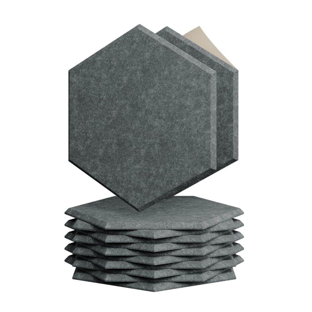 xinyoec Hexagon Moonlight Grey Acoustic Panels Sound Proof Foam