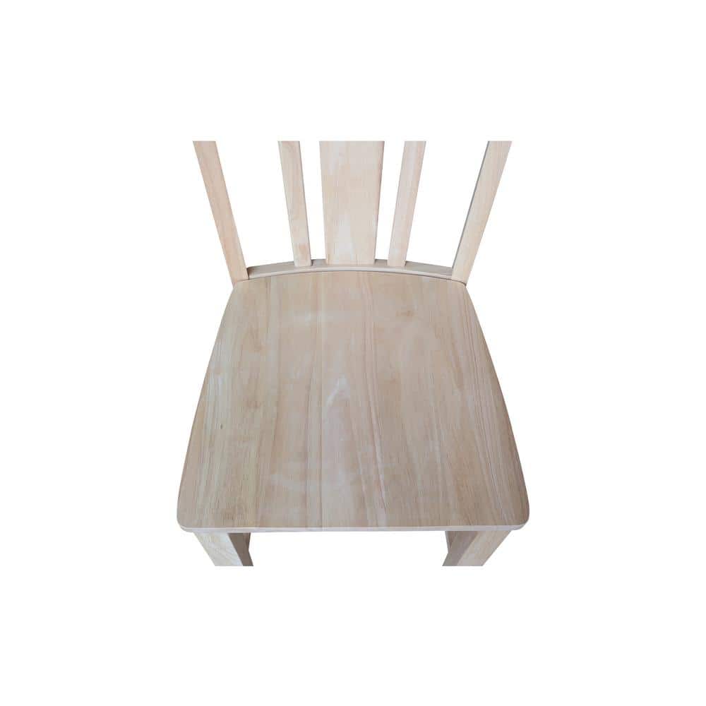 San Remo Unfinished Wood Counter Height Stool