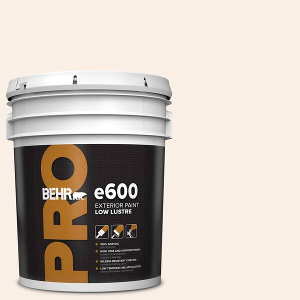 BEHR PRO 5 gal. #M210-1 Seed Pearl Low Luster Exterior Paint