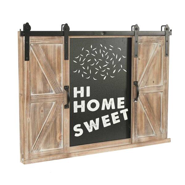 Rustic Wood Framed Erasable Blackboard  Chalk Message Memo Board Home Store Sign 