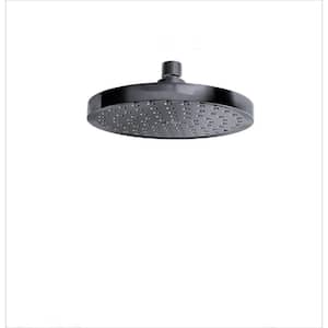3-Spray Patterns with 1.8 GPM 8 in. Ceiling Mount Rain Fixed Shower Head in Charcoal Grey