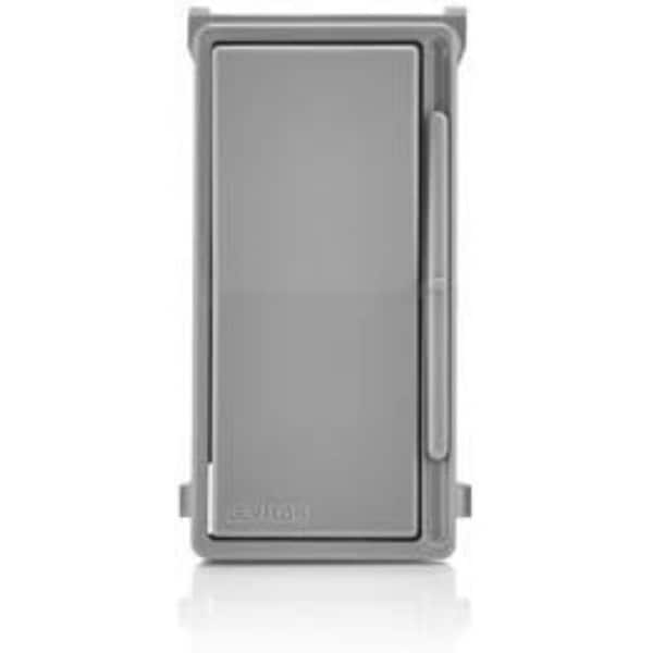 Leviton Decora Slide Dimmer Switch and Fan Speed Control Color Change Faceplate, no locator light - Gray DSKIT-NG
