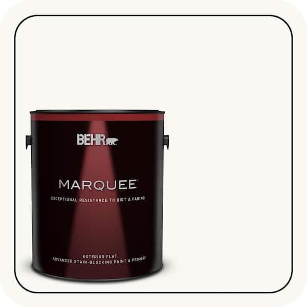 BEHR MARQUEE 1 gal. #PR-W15 Ultra Pure White Flat Exterior Paint & Primer