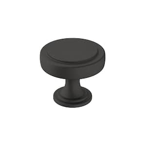 Exceed 1-1/2 in. Dia (38 mm) Matte Black Cabinet Knob