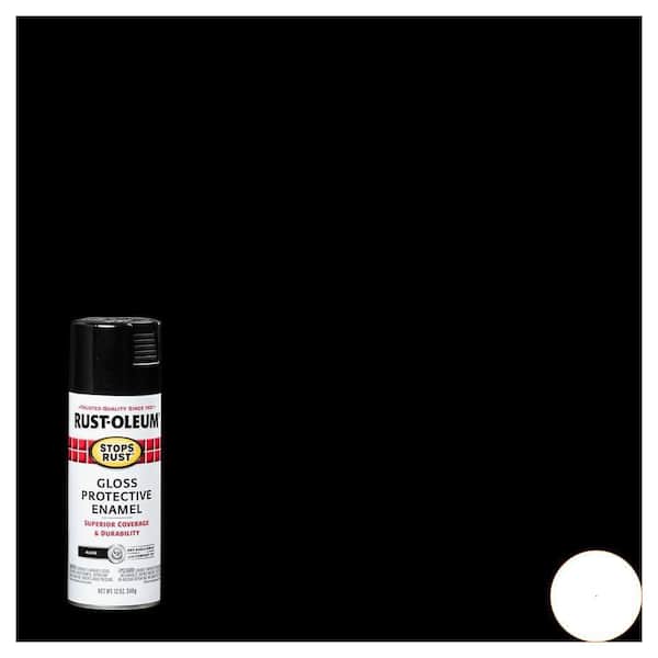 12 oz. Protective Enamel Gloss Black Spray Paint (6-Count)
