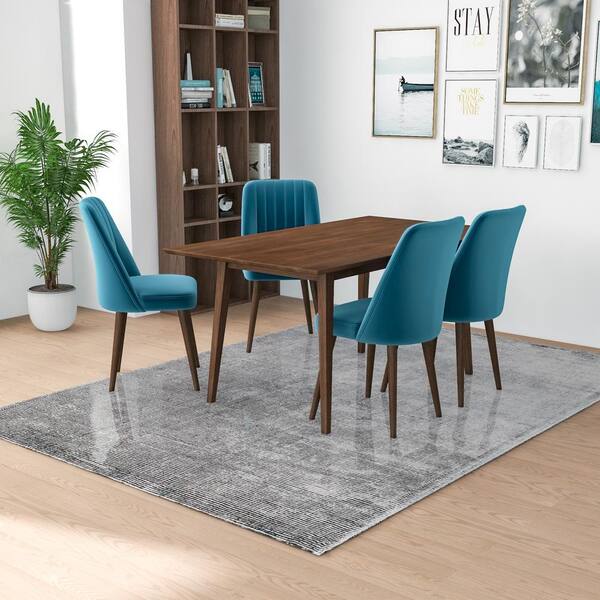 turquoise dining room set