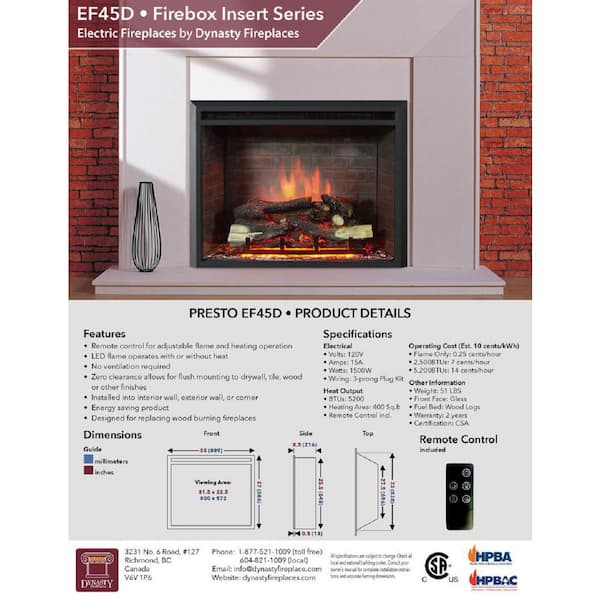 In wall fireplace install options & insulation