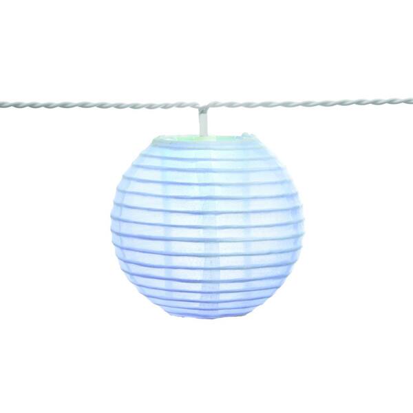 Blue Star Pattern Cut Out Lantern Indoor Outdoor Home Decoration Lighting 