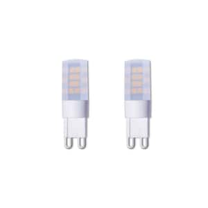 40 - Watt Equivalent Soft White Light T6 (G9) Bi-Pin, Dimmable Frost LED Light Bulb 3000K (2-Pack)