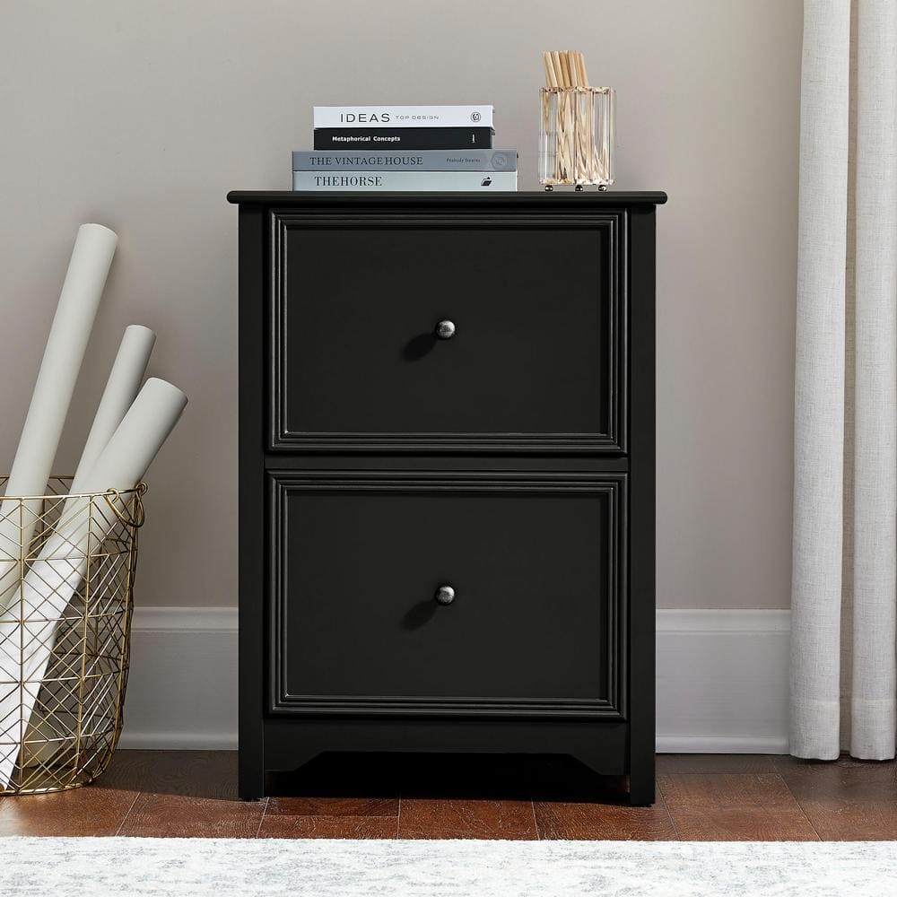 Home Decorators Collection Bradstone 2 Drawer Charcoal Black File Cabinet -  JS-3418-B