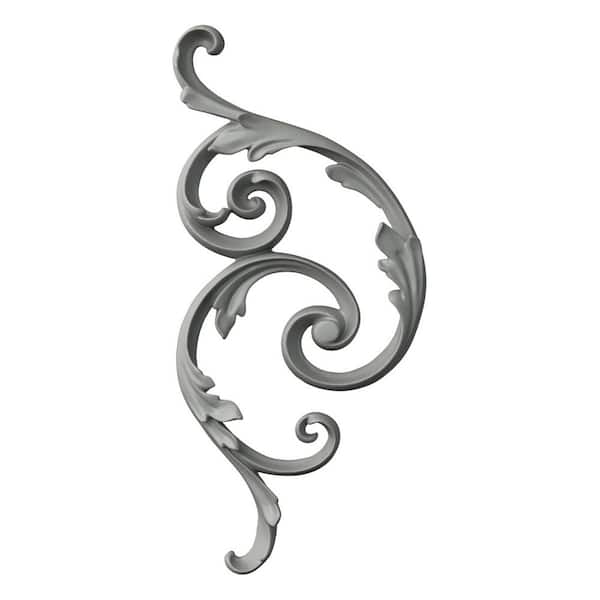 Ekena Millwork 1.00 in. x 6 in. x 12.625 in. Polyurethane Applique and Onlay Moulding