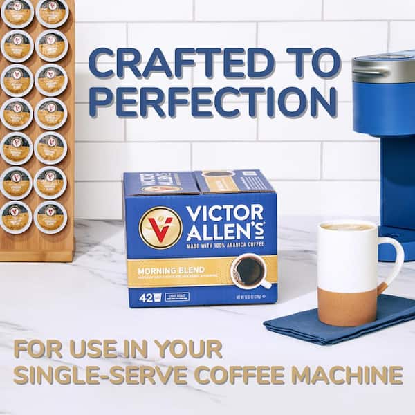 Victor Allen's Coffee Caramel Macchiato Flavored, Medium Roast, 42 Count, Single  Serve Coffee Pods for Keurig K-Cup Brewers