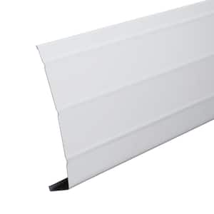 8 in. x 12 ft. White Aluminum Fascia Trim