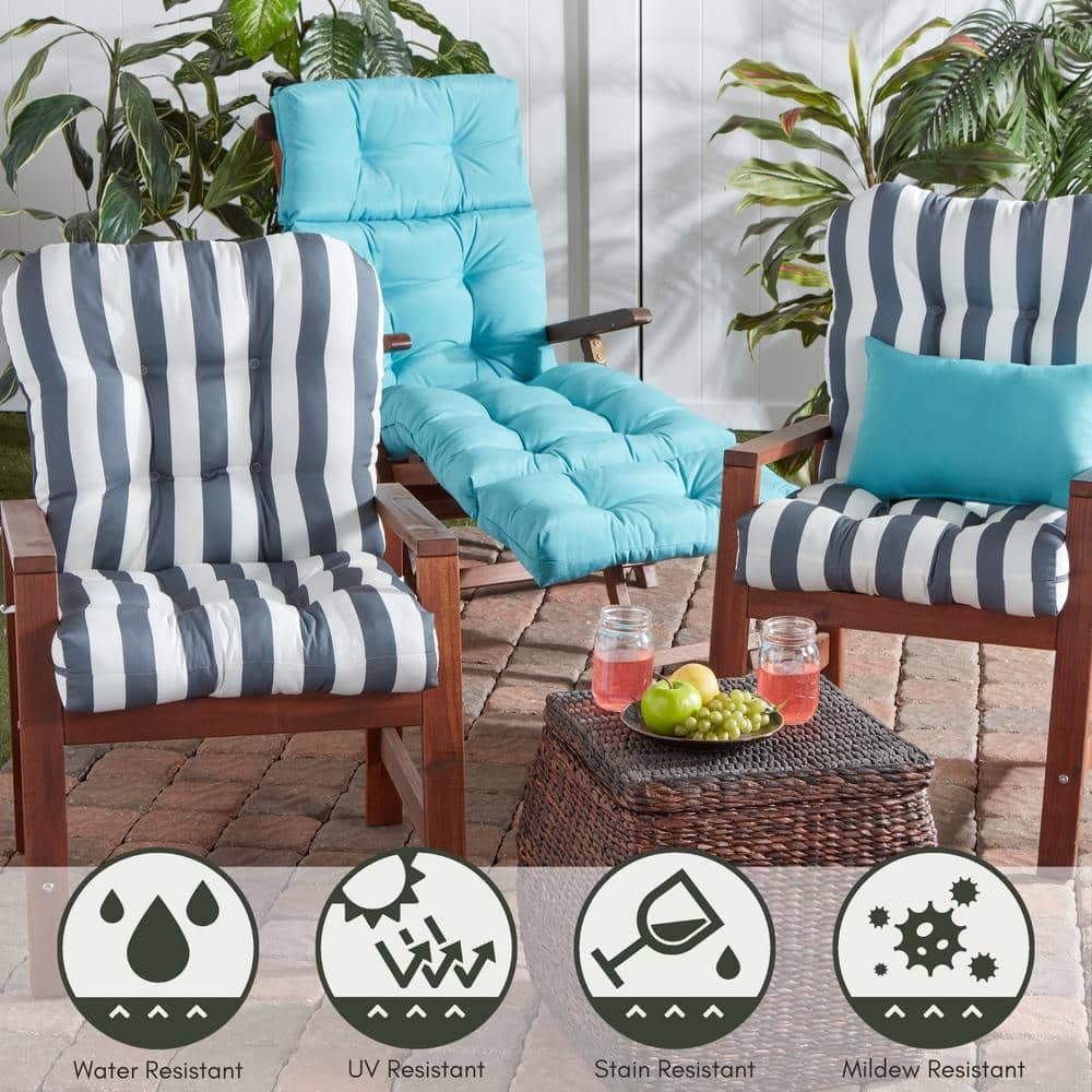 Teal Outdoor Rectangular Lumbar Pillows Set of 2
