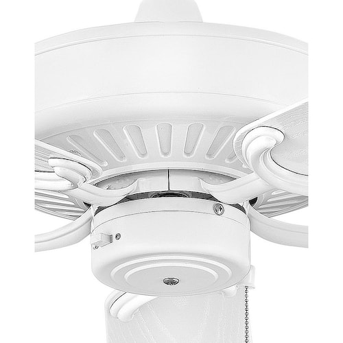 Oasis 52 in. Indoor/Outdoor Chalk White Ceiling Fan Pull Chain Ceiling Fans Without Lights
