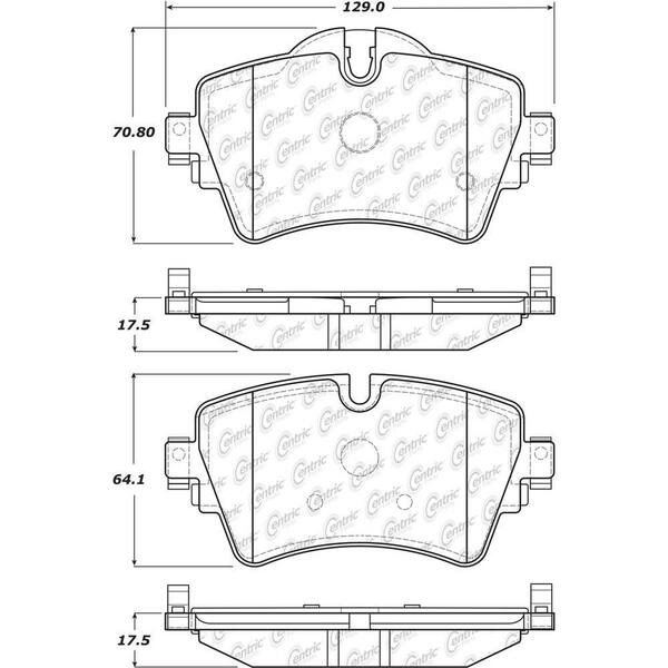 Centric Parts Disc Brake Pad Set