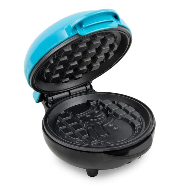 Nostalgia MyMini 5 in. Single Waffle Aqua Single Electric Waffle Maker  MWF5AQ - The Home Depot