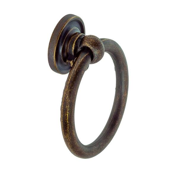 thumbnail image 2 of 4-Piece Vintage Brass Drawer Pulls – Chinese Style Ring Handles For Furniture Doors 2 of 5
