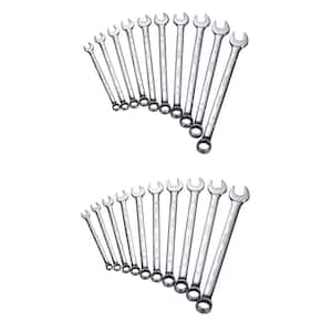 SAE and Metric Combination Wrench Set (20-Piece)