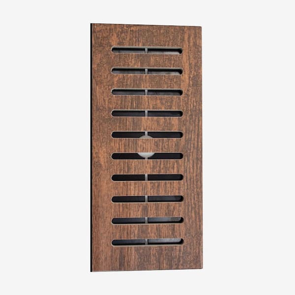 MADE2MATCH Made2Match Marazzi Montagna Gunstock Glazed Porcelain 5 in. x 11 in. Flush Floor Tile Vent Register