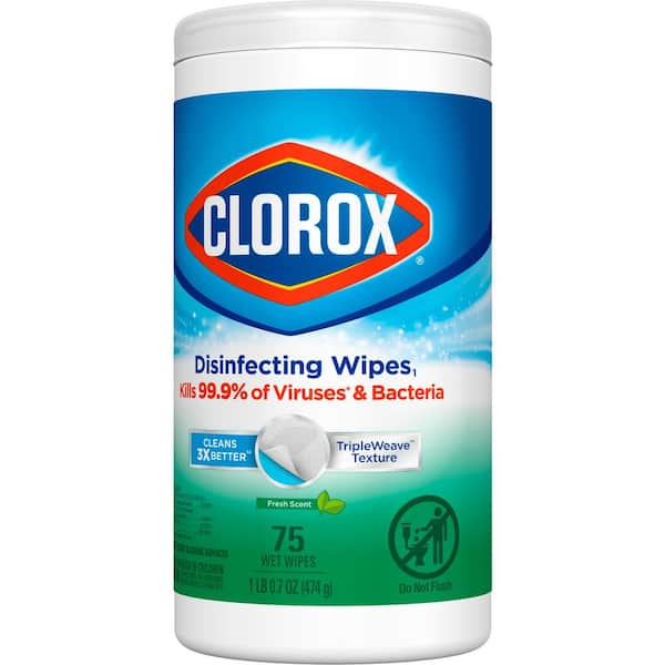Clorox 75-Count Fresh Scent Bleach Free Disinfecting Cleaning
