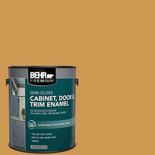 BEHR PREMIUM 1 gal. #M270-6 Glazed Pears Semi-Gloss Enamel Interior/Exterior Cabinet, Door & Trim Paint