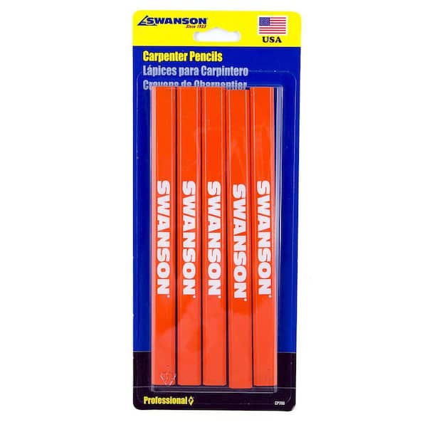 Carpenter Pencils (5 Pack Carded)