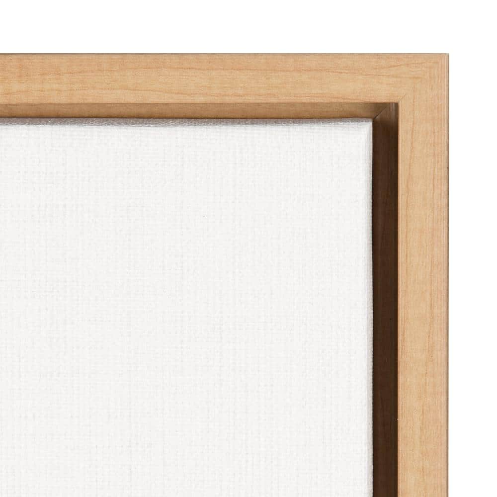 Natural Framed Abstract Botanical Canvas Print, 18x24