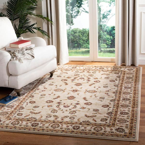 Majesty 8 ft. x 10 ft. Cream Oriental Floral Area Rug