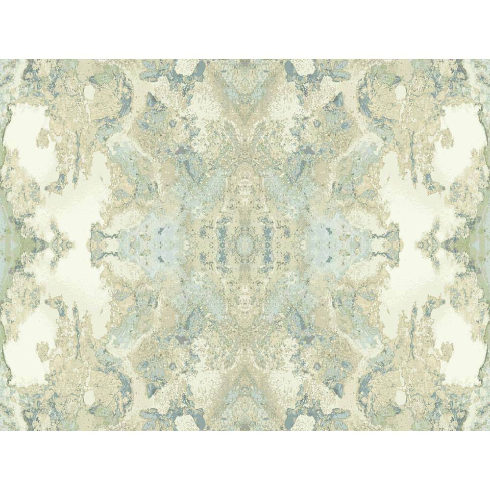 York Wallcoverings Blue Inner Beauty Wallpaper, 27in by 27ft DN3720