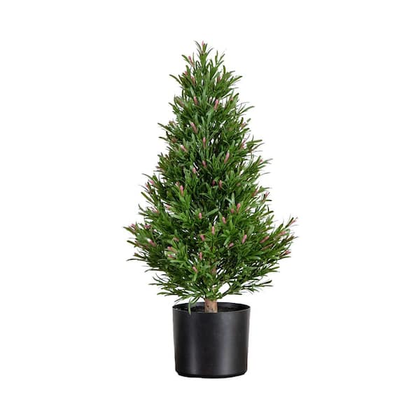 2 ft. UV Resistant Artificial Rosemary Cone Topiary Tree (Indoor/Outdoor)