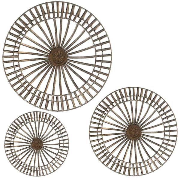 Unbranded 3-Pack 3 in. x 21 in. Brown Gray Jennings Discs Metal Work
