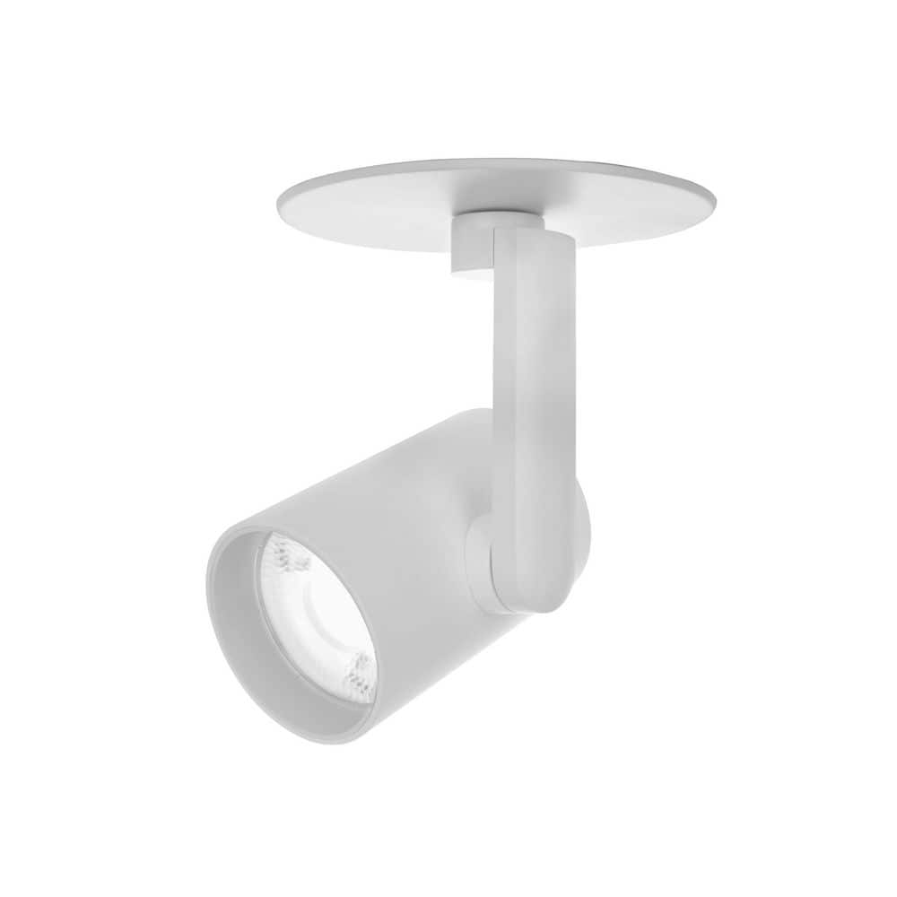 NICOR RMP White Integrated LED Monopoint Fixed Track Cylinder Head