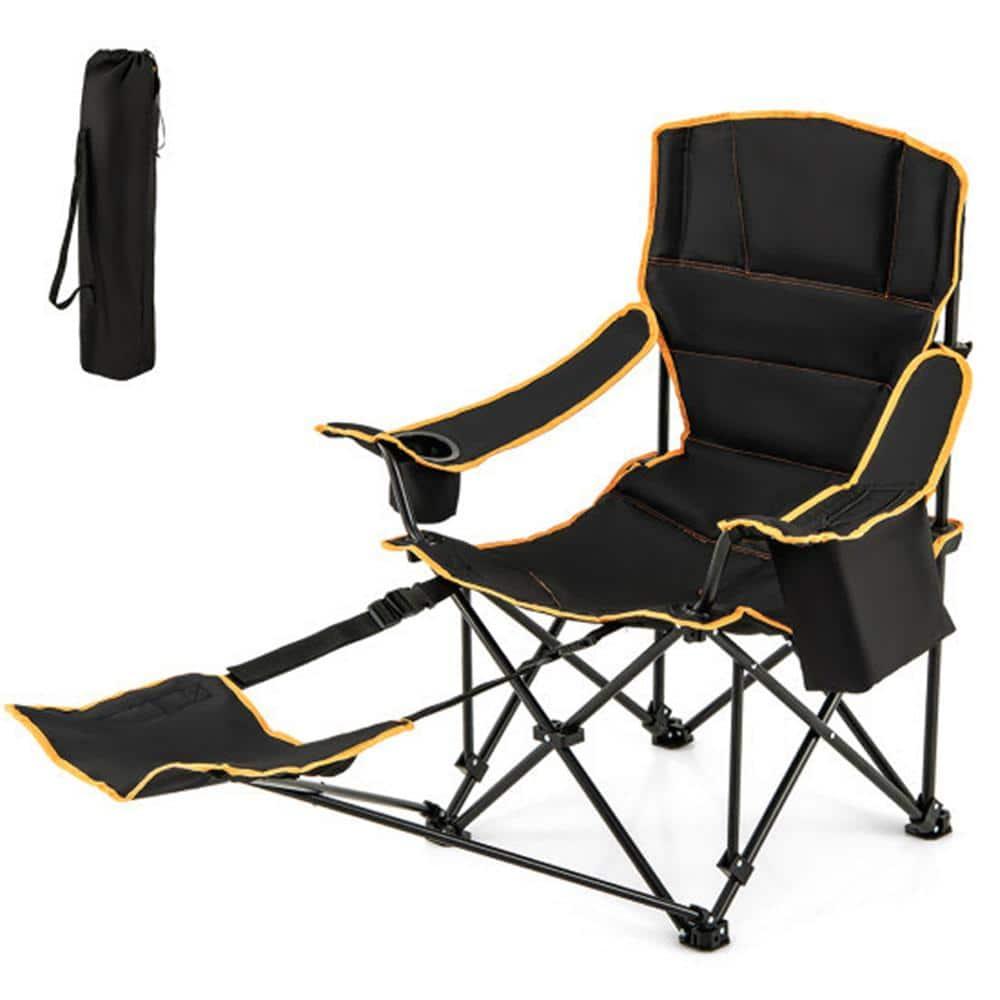 AFAIF 2-Position Adjustable Backrest Folding Camping Chair with ...