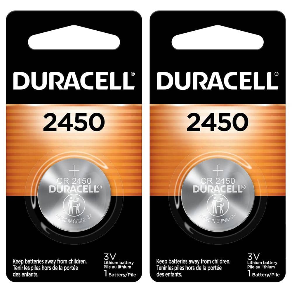 Duracell 2450 Lithium Coin 1-Count Battery Mix Pack (2 Total Batteries)  004133304304 - The Home Depot