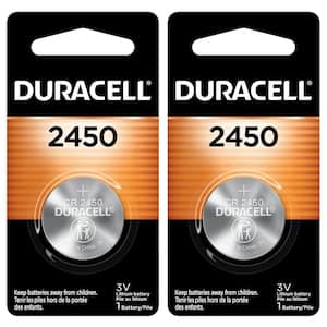 Duracell 2450 3-Volt Lithium Coppertop Coin Battery 004133366186 - The Home  Depot