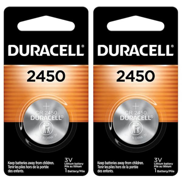 Duracell 2450 Lithium Coin 1-Count Battery Mix Pack (2 Total Batteries)
