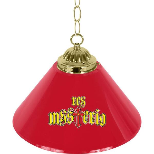 Trademark WWE Rey Mysterio 1-Light Red Single Shade Hanging Lamp