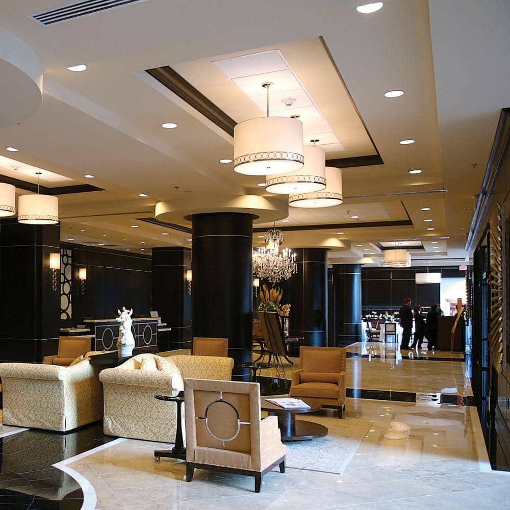 Matte White Round Aluminum LED Flush Mount Light