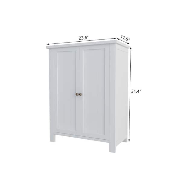 Double Door Storage Cabinet with Adjustable Shelves and Storage