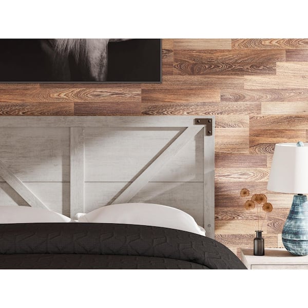 Signature Design By Ashley Shawburn Gray Queen Panel Headboard