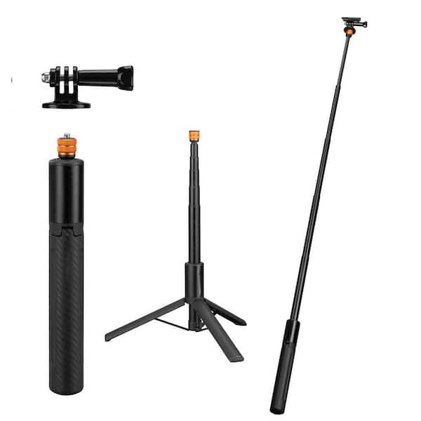 OBJLGEV Invisible Selfie Stick Extension Long Pole for Sports Cameras with GoPro Adapter 120cm Lightweight Portable Monopod