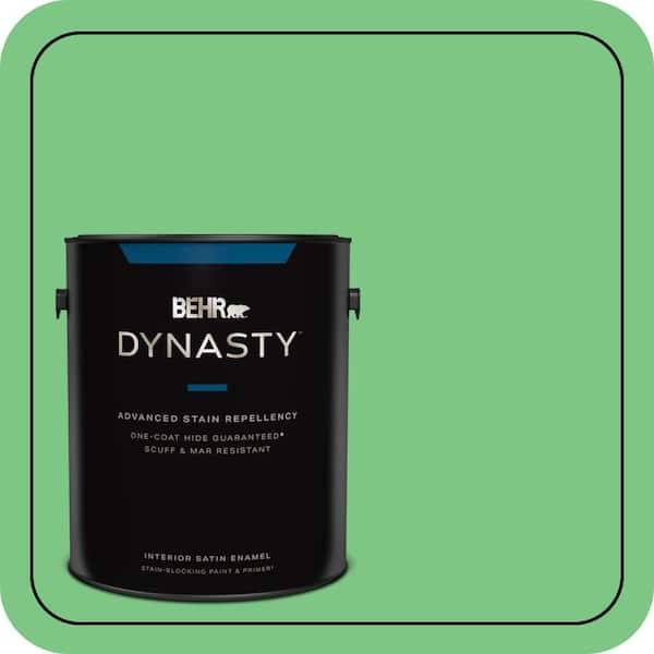 BEHR DYNASTY 1 gal. #P390-5 Garden Stroll Satin Enamel Interior Paint & Primer