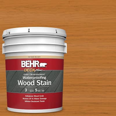 5 gal. #ST-140 Bright Tamra Semi-Transparent Waterproofing Exterior Wood Stain