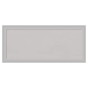 Low Luster Silver Wood Framed Grey Corkboard 33 in. x 15 in Bulletin Board Memo Board