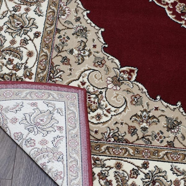 Bazaar Emy Red Ivory 8 Ft X 10, Rugs At Home Depot 8×10