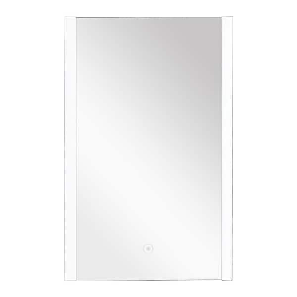 Ethan 21.65 in. x 31.89 in. Single Frameless LED Mirror